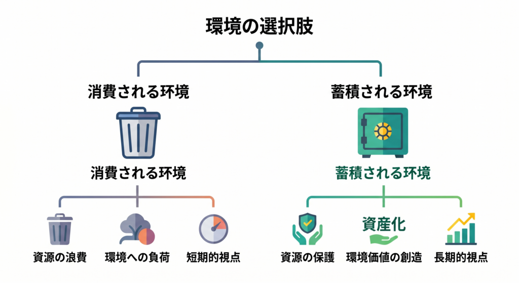 能力を資産化する環境選び：消費される環境 vs 蓄積される環境