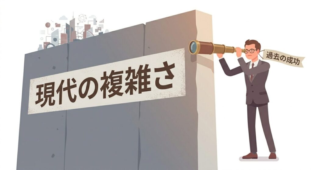 マネジメントの認知バイアスを示す図解