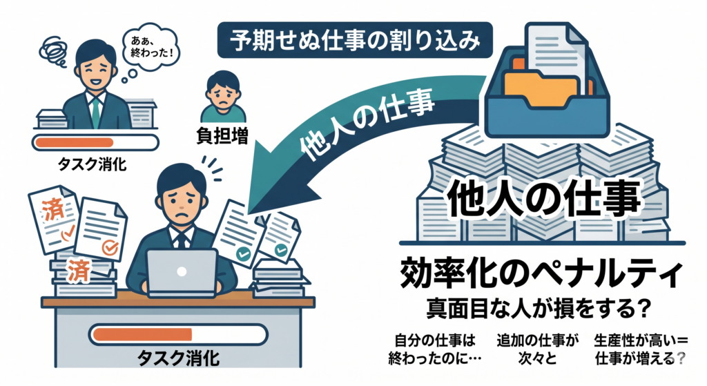 効率化のペナルティ：作業を早くするほど仕事が増える皮肉
