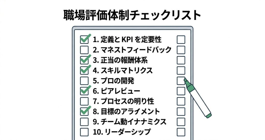 職場の評価構造を可視化する10項目のチェックリスト