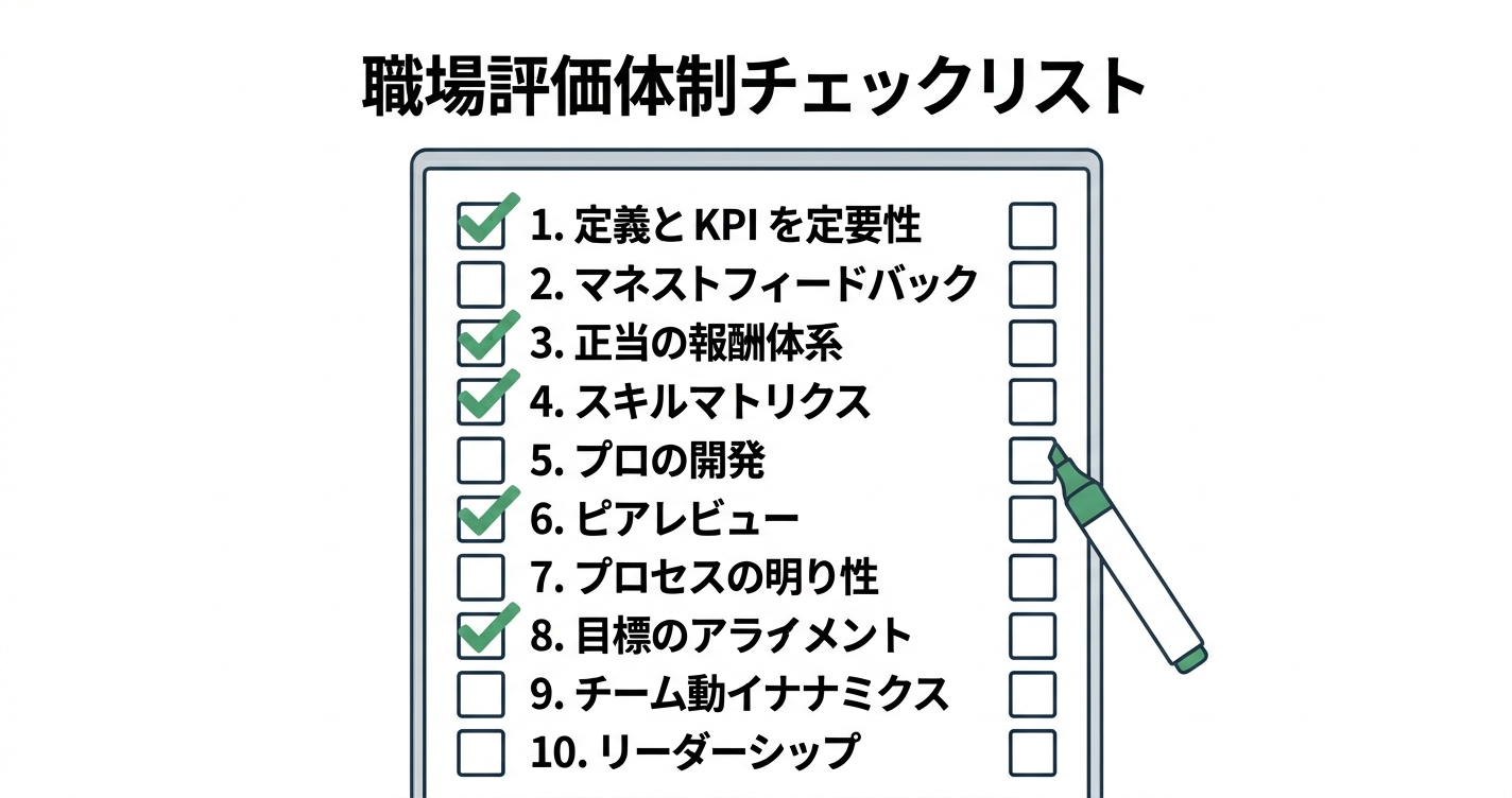 職場の評価構造を可視化する10項目のチェックリスト
