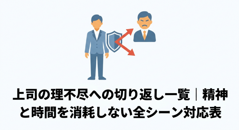 上司の理不尽への切り返し一覧のアイキャッチ画像